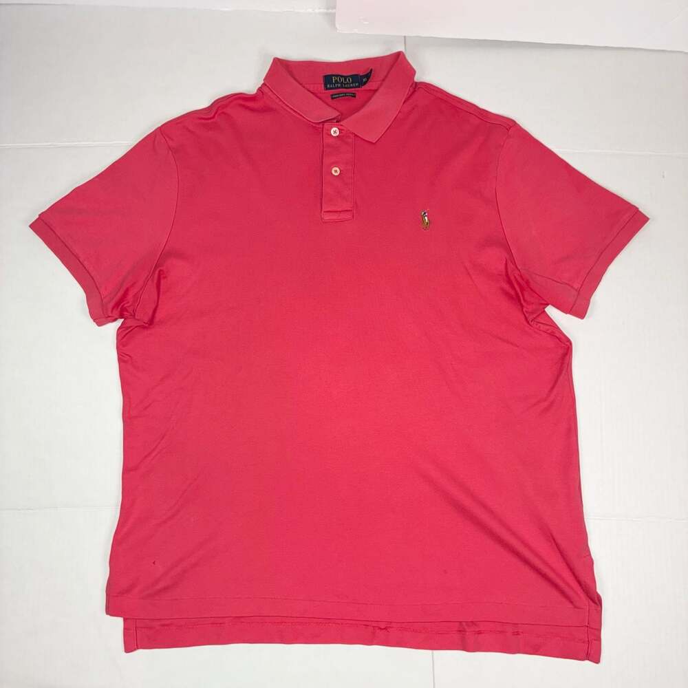 Polo Ralph Lauren Men's Pima Soft Touch Classic Fit Polo Shirt Red XL